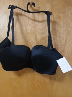 Auden Black Convertible Strapless Push-Up Bra